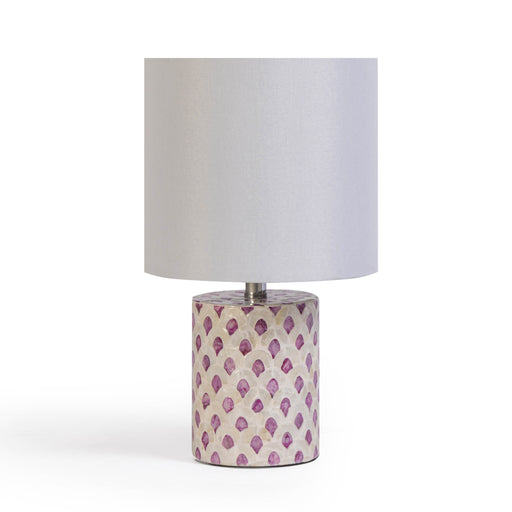 Merlot White Capiz Shell Table Lamp - Home And Beyond