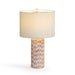 Lassy Pink Ribbon Capiz Shell Table Lamp - Home And Beyond