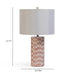 Lassy Pink Ribbon Capiz Shell Table Lamp - Home And Beyond