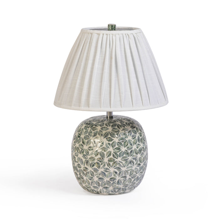 Yaya Green Capiz Shell Table Lamp - Home And Beyond