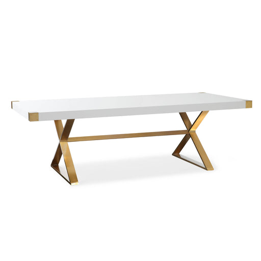 Adeline White Lacquer Dining Table image