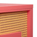 Suzie Coral Pink & Rattan Executive Desk - UK - Home And Beyond