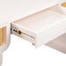 Suzie Cream & Rattan Executive Desk - UK - Home And Beyond