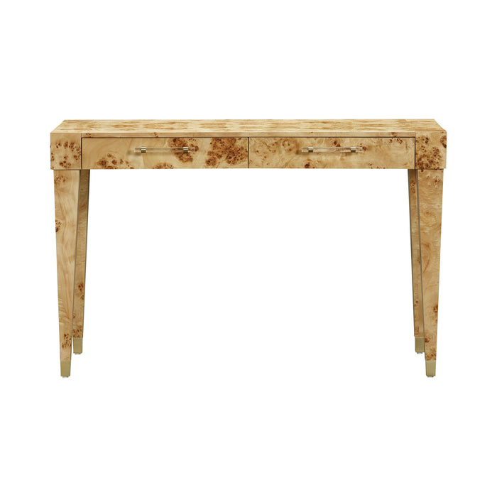 Brandyss Natural Burl Work Desk - UK - Home And Beyond