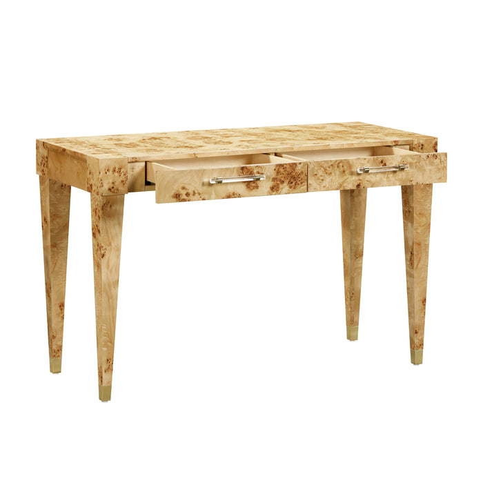 Brandyss Natural Burl Work Desk - UK - Home And Beyond