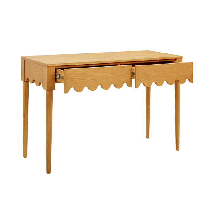 Oodle Natural Ash 2-Drawer Desk - UK - Home And Beyond