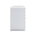 Hollywood 56" White Desk with LED Panel Vanity Mirror - Home And Beyond