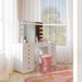 Hollywood 56" White Desk with Vanity Mirror - Home And Beyond