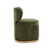 Amaya Green Upcycled Contract-Grade Chenille Swivel Desk Chair - Home And Beyond