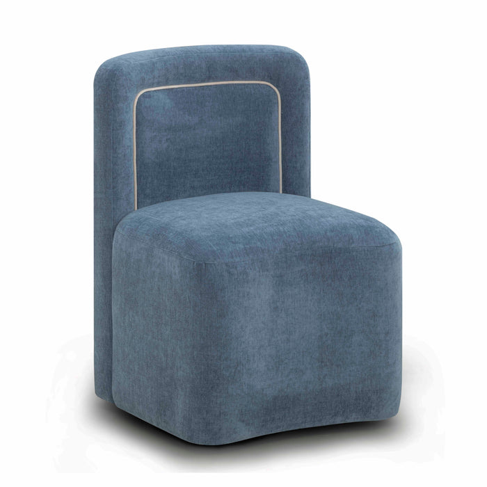 Dolce Performance Velvet Rolling Desk Chair - Home And Beyond