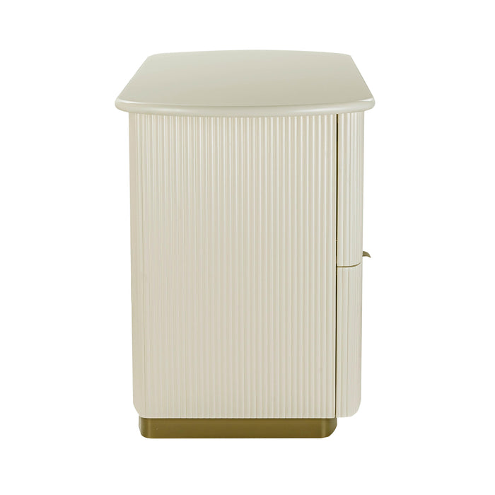 Francesca Cream 3-Drawer Desk - Home And Beyond