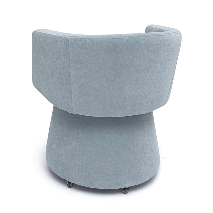 Kristen Upcycled Contract-Grade Chenille Rolling Desk Chair - Home And Beyond