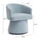 Kristen Upcycled Contract-Grade Chenille Rolling Desk Chair - Home And Beyond
