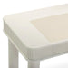 Sarah 55" Cream 2-Drawer Executive Work Desk - Home And Beyond