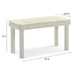 Sarah 55" Cream 2-Drawer Executive Work Desk - Home And Beyond