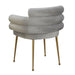Dente Grey Velvet Dining Chair - UK - Home And Beyond