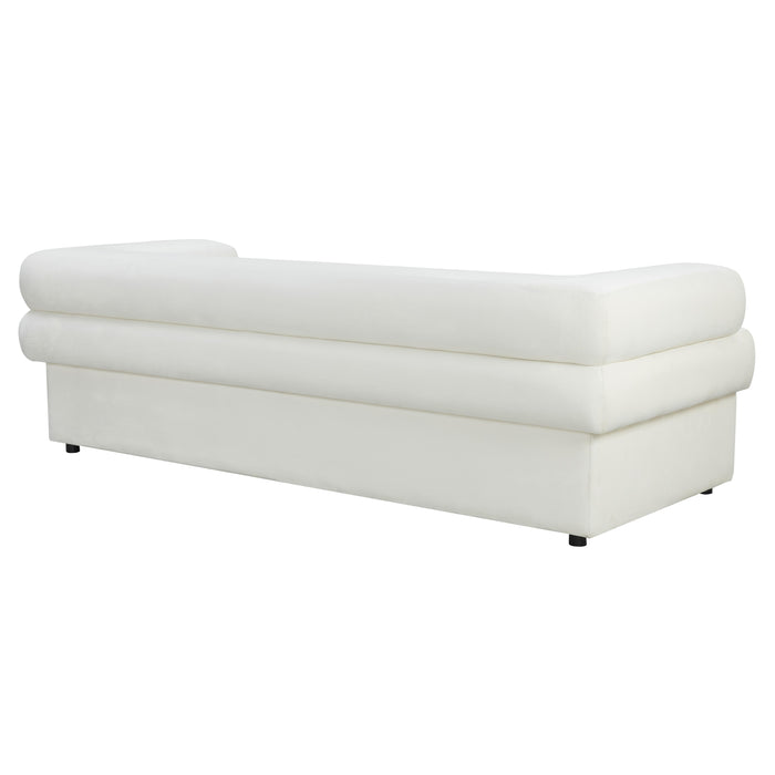 Elsa Cream Velvet Sofa - UK - Home And Beyond