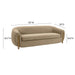 Lina Cafe Au Lait Brown Velvet Sofa - UK - Home And Beyond