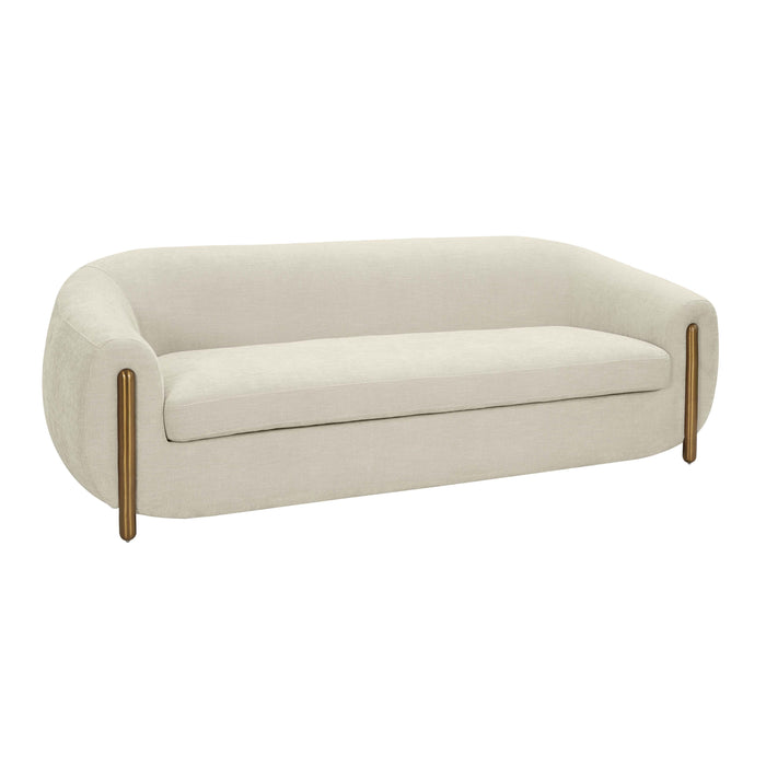 Lina Grey Textured Linen Sofa - UK - Home And Beyond