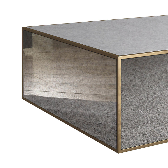 Lana Mirrored Large Coffee Table - UK - Home And Beyond