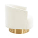 Stella Cream Velvet Swivel Chair - UK - Home And Beyond