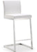 Parma White Stainless Steel Counter Stool - Set of 2 - UK - Home And Beyond