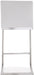 Parma White Stainless Steel Counter Stool - Set of 2 - UK - Home And Beyond