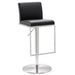 Amalfi Black Vegan Leather Adjustable Stool - UK - Home And Beyond