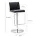 Amalfi Black Vegan Leather Adjustable Stool - UK - Home And Beyond