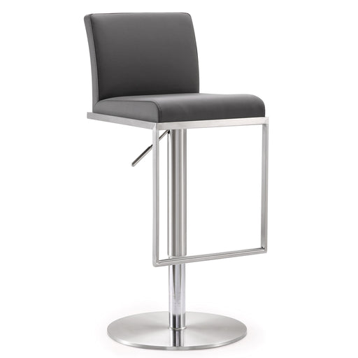 Amalfi Grey Stainless Steel Adjustable Barstool image