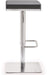 Bari Grey Stainless Steel Adjustable Barstool - Home And Beyond