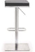 Bari Grey Stainless Steel Adjustable Barstool - Home And Beyond