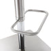 Bari White Performance Vegan Leather and Stainless Steel Adjustable Barstool - Home And Beyond