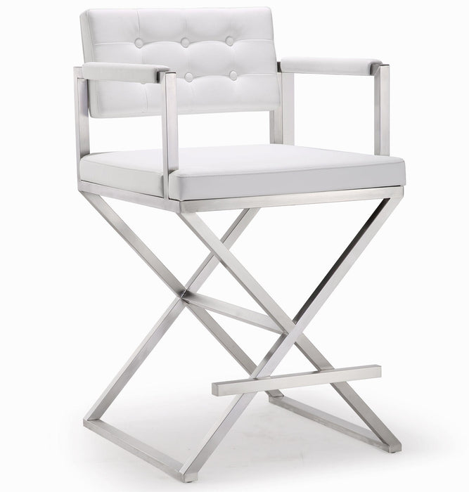 Director Performance Vegan Leather Stool