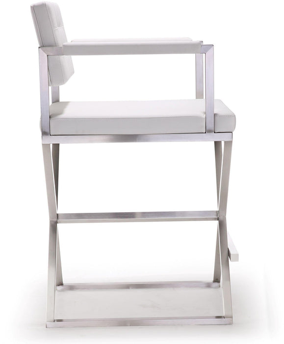 Director Performance Vegan Leather Stool