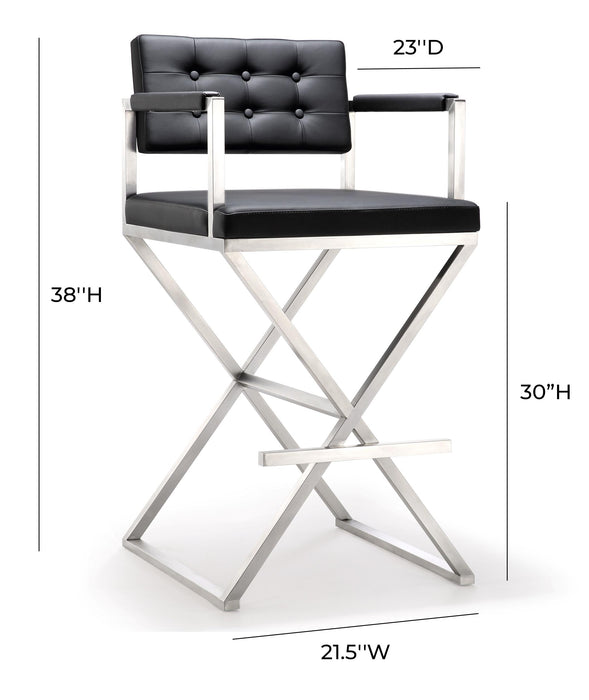 Director Performance Vegan Leather Stool