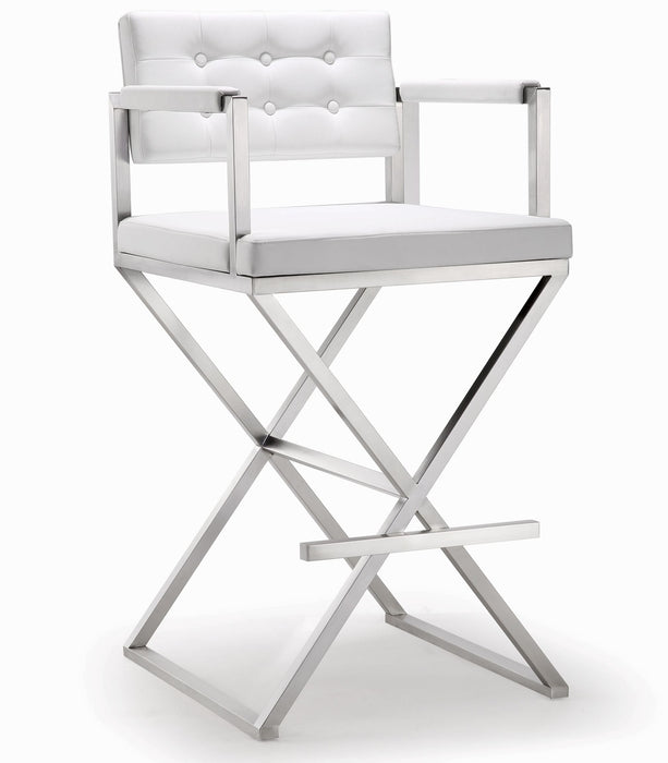 Director Performance Vegan Leather Stool
