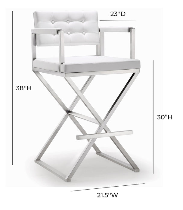 Director Performance Vegan Leather Stool