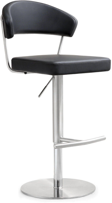 Cosmo Black Stainless Steel Barstool - UK - Home And Beyond