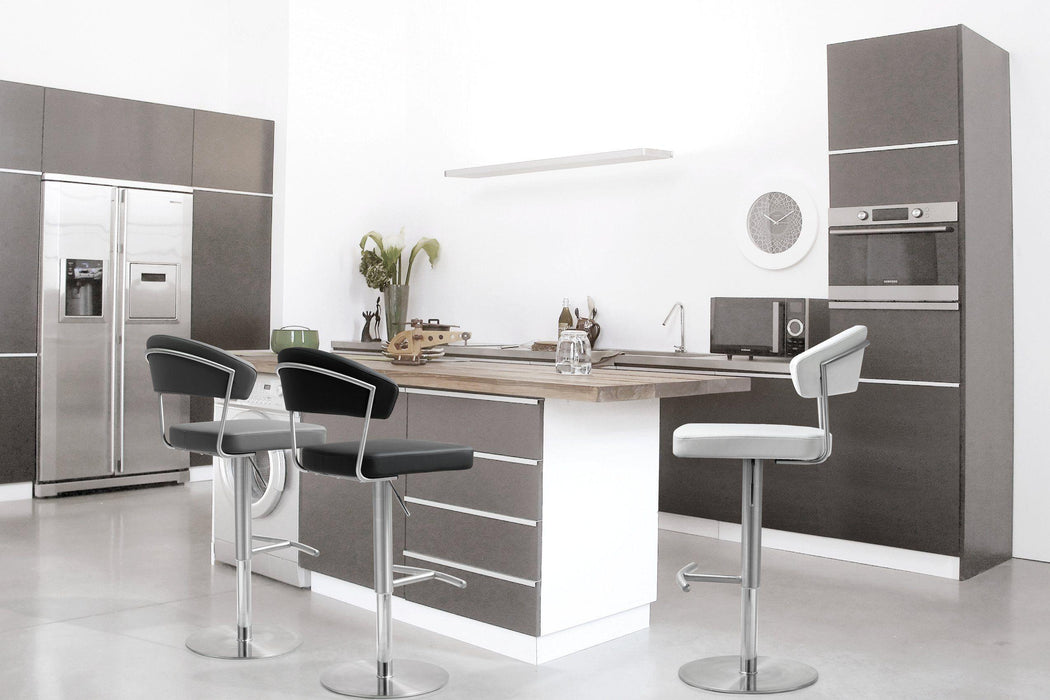 Cosmo Black Stainless Steel Barstool - UK - Home And Beyond