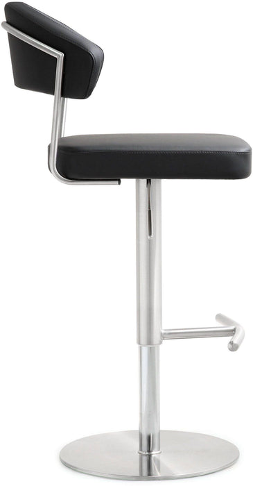 Cosmo Black Stainless Steel Barstool - UK - Home And Beyond