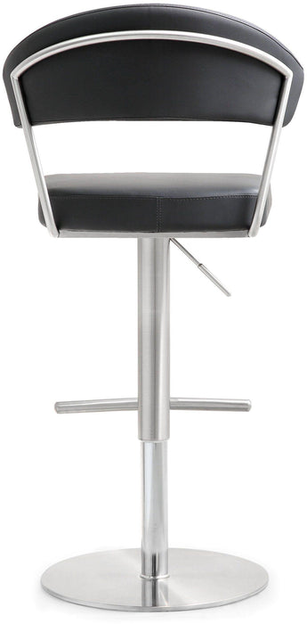 Cosmo Black Stainless Steel Barstool - UK - Home And Beyond