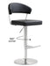Cosmo Black Stainless Steel Barstool - UK - Home And Beyond