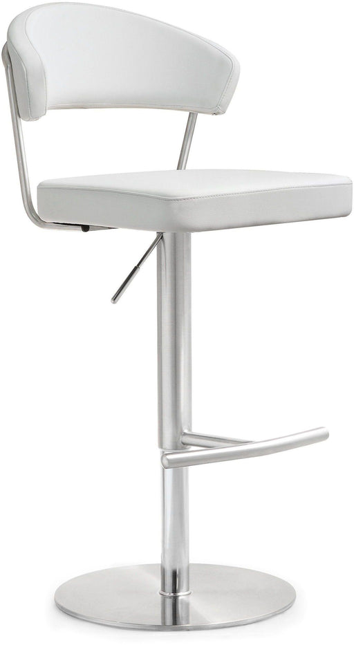 Cosmo White Stainless Steel Barstool - UK - Home And Beyond