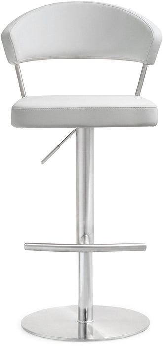 Cosmo White Stainless Steel Barstool - UK - Home And Beyond