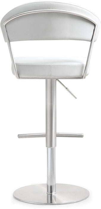 Cosmo White Stainless Steel Barstool - UK - Home And Beyond