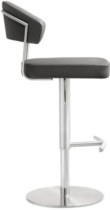 Cosmo Grey Stainless Steel Barstool - UK - Home And Beyond