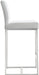 Denmark White Stainless Steel Counter Stool - Set of 2 - UK - Home And Beyond
