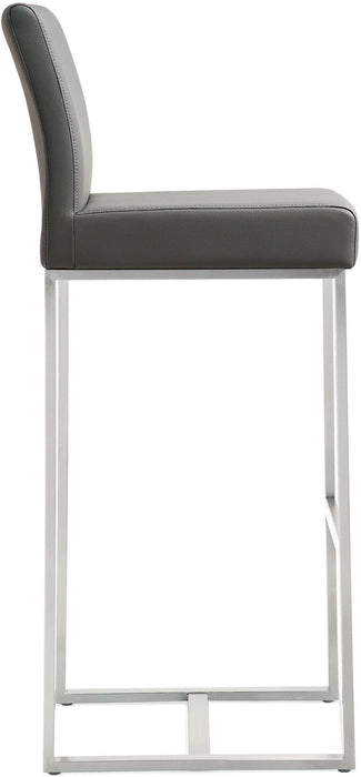 Denmark Grey Stainless Steel Barstool - Set of 2 - UK - Home And Beyond