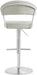 Cosmo Light Grey Stainless Steel Barstool - UK - Home And Beyond